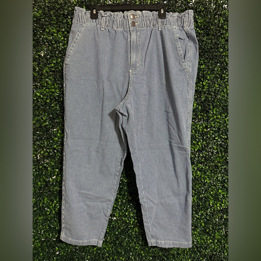 Universal Thread Blue and White Striped Pants